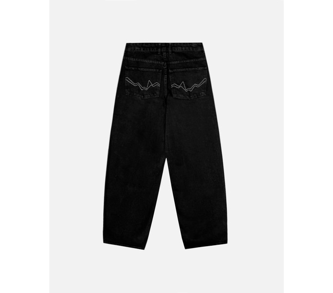 Джинсы ISSAYA Looose Fit HW Washed Black