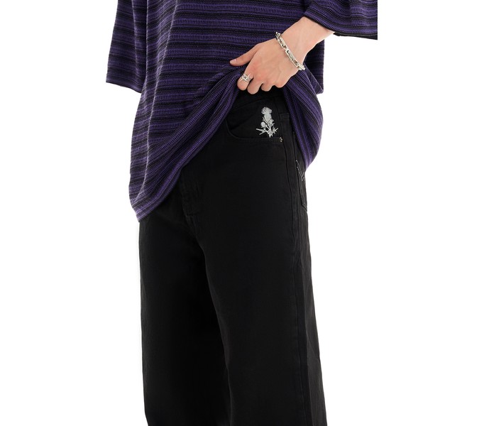 Джинсы ISSAYA Looose Fit Black Ice