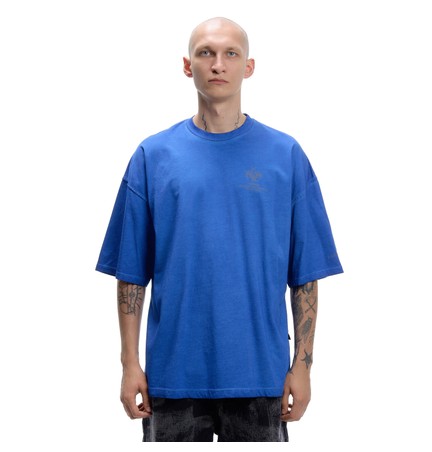 Футболка голубая ISSAYA Fractal Blue Garment Dyed