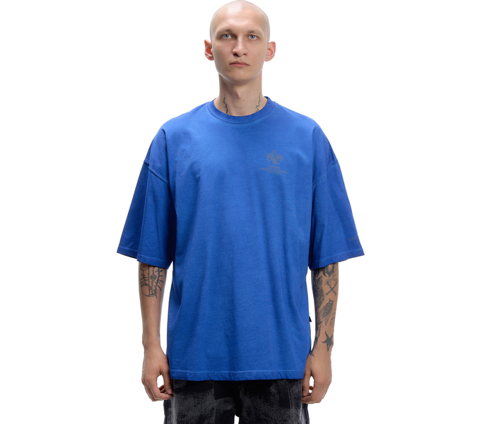 Футболка голубая ISSAYA Fractal Blue Garment Dyed