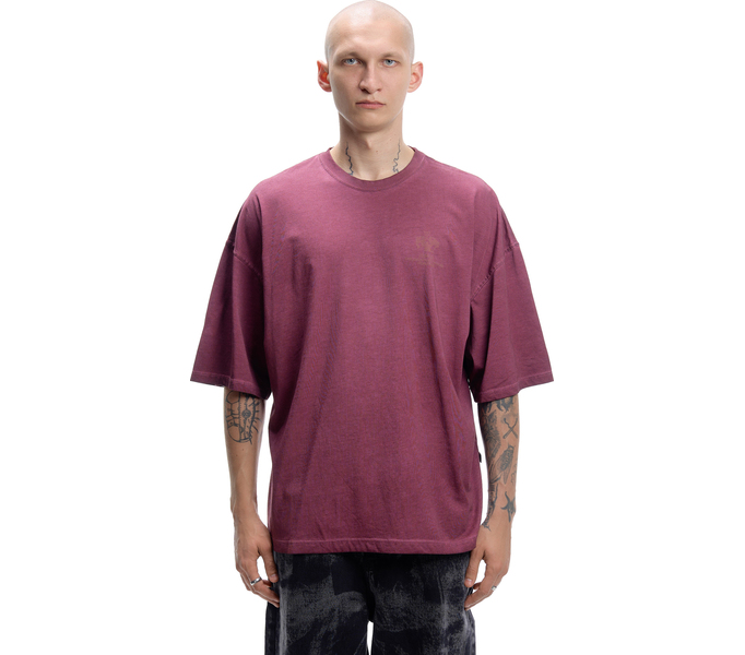 Футболка ISSAYA Omen Burgundy Garment Dyed