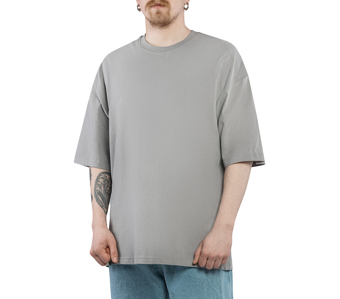 Футболка HAIDED "BRSHD RLXD TEE" серая