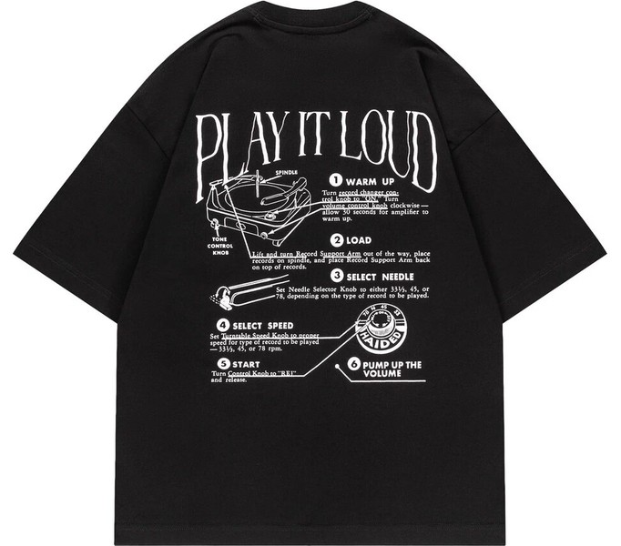 Футболка Haided "LOUD RLXD HW TEE" black