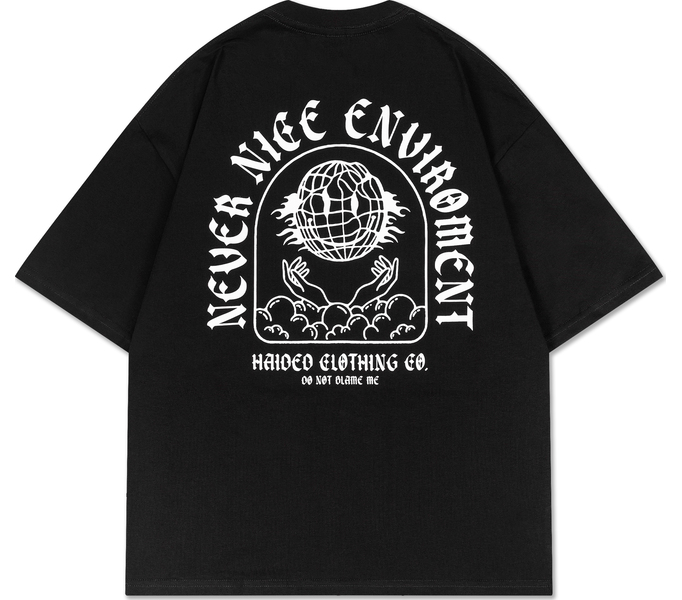 Футболка HAIDED "NEVER RLXD TEE" черная