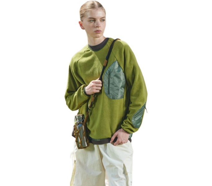 Свитшот Called a Garment Utilitarian Gold Olive оливковый унисекс