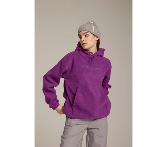 Wrap hoodie, яркий фиолет, женский