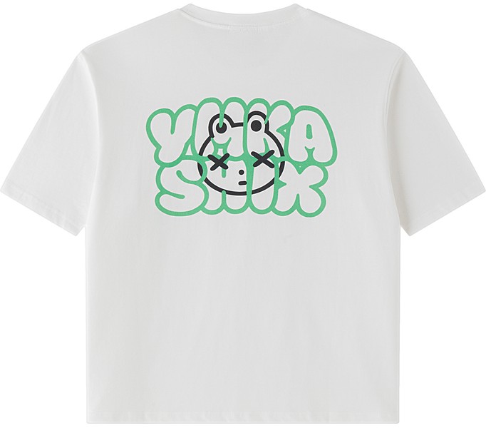 Футболка YMKASHIX Logo Face белая унисекс