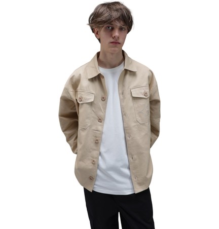 Рубашка GIFTED78 24/657 DENIM-BRO св.-бежевая