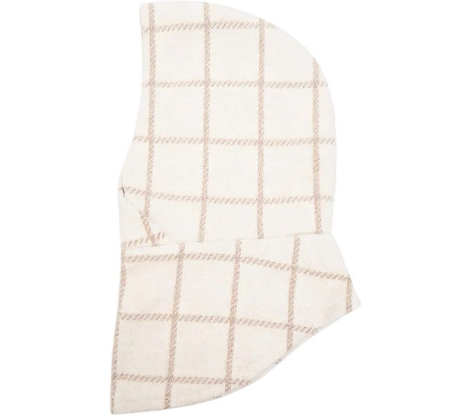 Капор SNOODLY fur lt.beige клетка