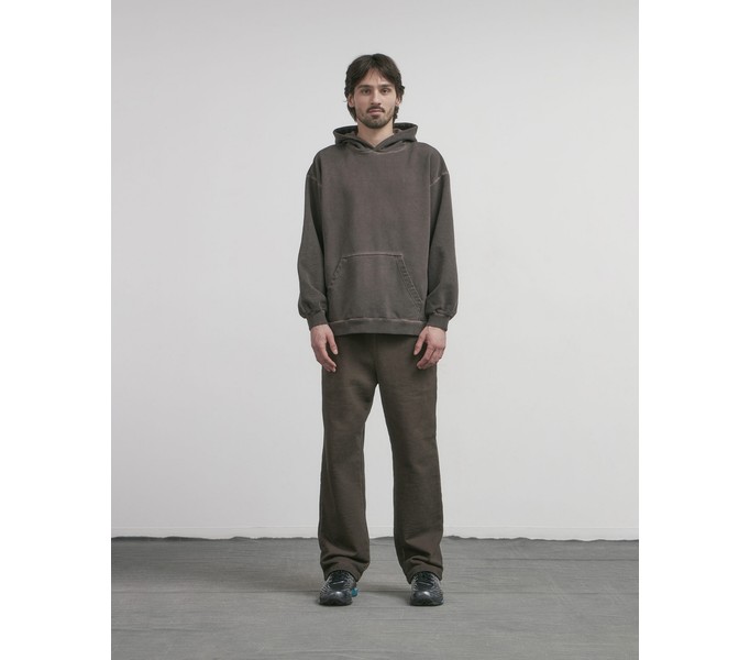Худи GD с вышивкой s10e06 Washed Brown