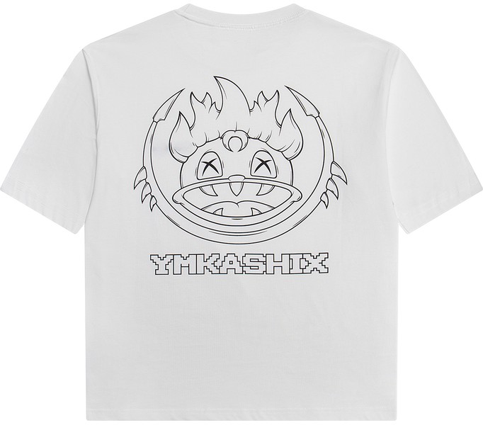 Футболка YMKASHIX 8-bit outline белый