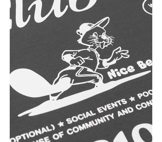 Лонгслив NICE BEAVER RLXD FIRM LS TEE тёмно-серый унисекс