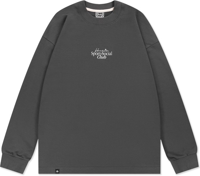 Лонгслив NICE BEAVER RLXD FIRM LS TEE тёмно-серый унисекс