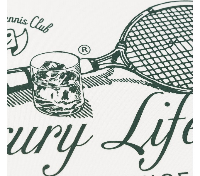 Свитшот DUSTY RACQUET RLXD HW SWT ecru белый унисекс