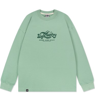 Лонгслив HIGH RLXD FIRM LS TEE серо-зеленый унисекс