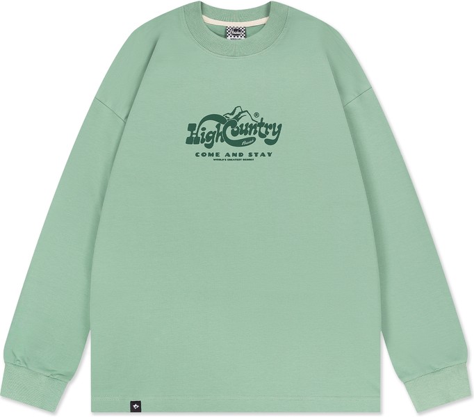 Лонгслив HIGH RLXD FIRM LS TEE серо-зеленый унисекс