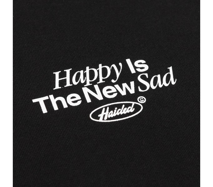 Свитшот HAPPY SAD RLXD NAP SWT чёрный унисекс