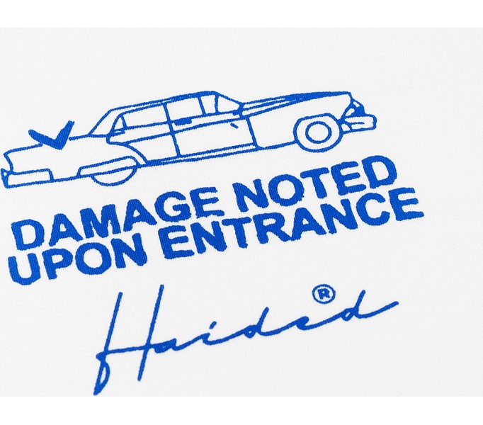 Футболка DAMAGE RLXD HW TEE белая унисекс