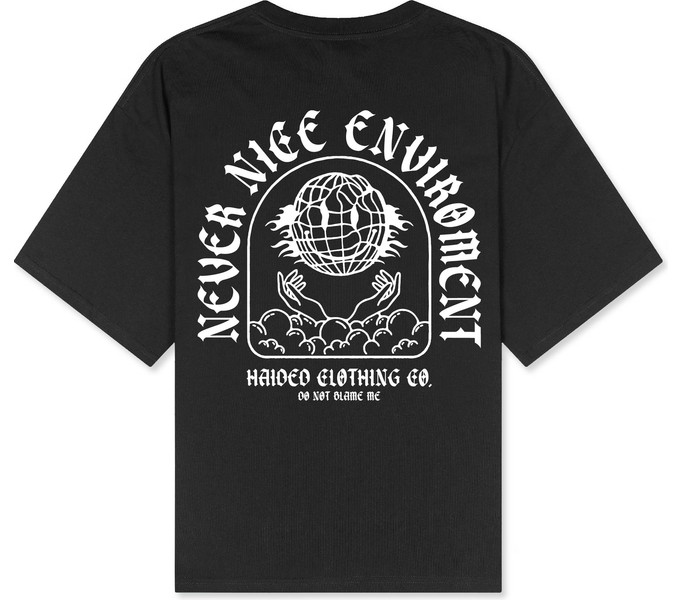 Футболка NICE BEAVER RLXD HW TEE чёрный унисекс