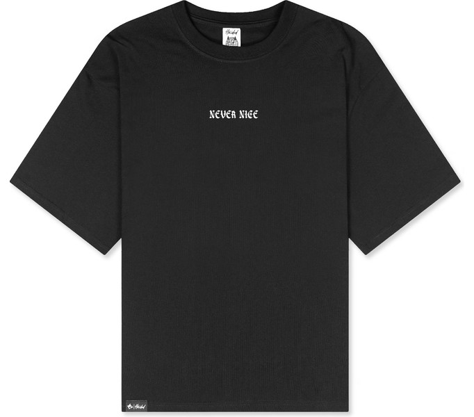 Футболка NICE BEAVER RLXD HW TEE чёрный унисекс