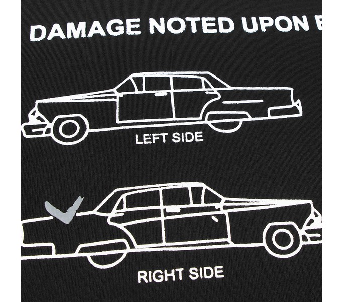 Футболка DAMAGE RLXD HW TEE чёрная унисекс