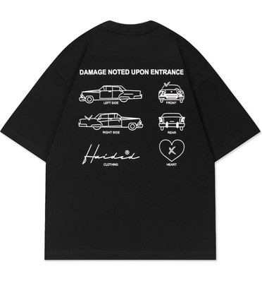 Футболка DAMAGE RLXD HW TEE чёрная унисекс