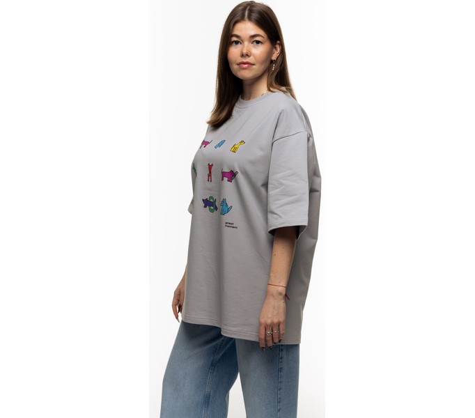 Футболка SGM Много Собак light grey светло-серая