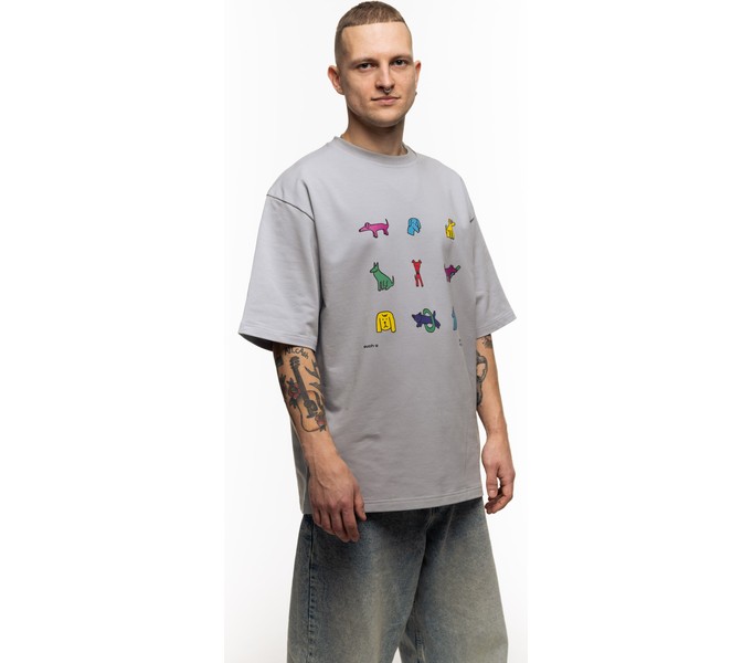 Футболка SGM Много Собак light grey светло-серая