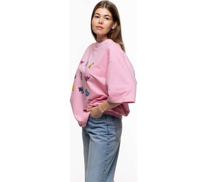 Футболка SGM Много Собак light rose светло-розовая
