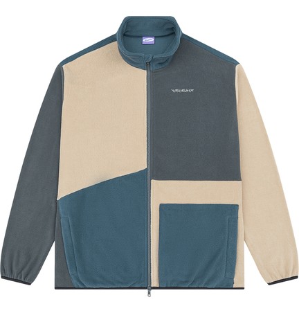 Свитшот YMKASHIX zip colorblock Ranger синий/песок/серый