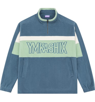 Свитшот YMKASHIX Skate fleece изумрудный/лаймовый