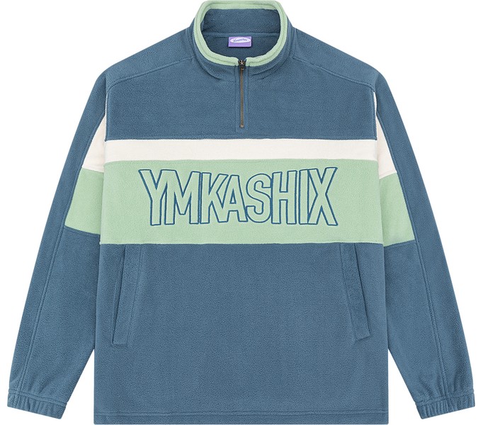 Свитшот YMKASHIX Skate fleece изумрудный/лаймовый