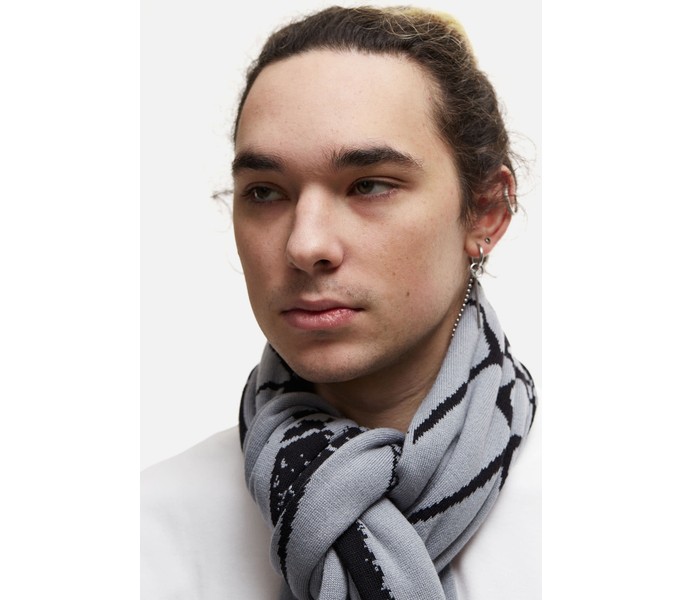 Шарф ANTEATER Scarf-Black-Grey