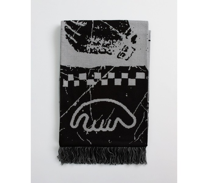 Шарф ANTEATER Scarf-Black-Grey