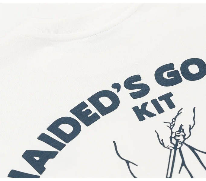 Футболка GOLFING KIT RLXD HW TEE ecru белая