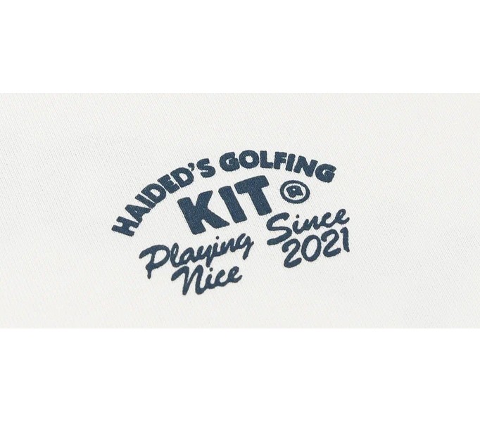 Футболка GOLFING KIT RLXD HW TEE ecru белая