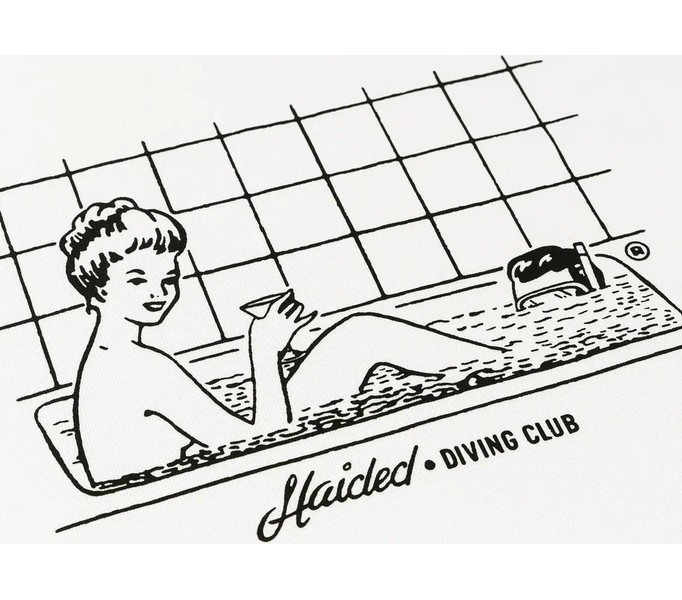 Футболка DIVING CLUB RLXD HW TEE ecru 