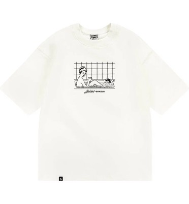Футболка DIVING CLUB RLXD HW TEE ecru 