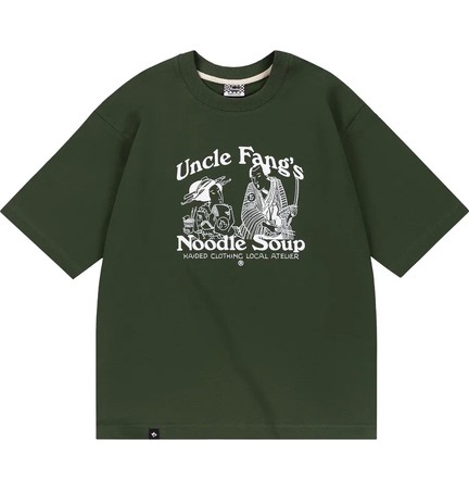 Футболка NOODLE SOUP RLXD FIRM TEE dk.olive