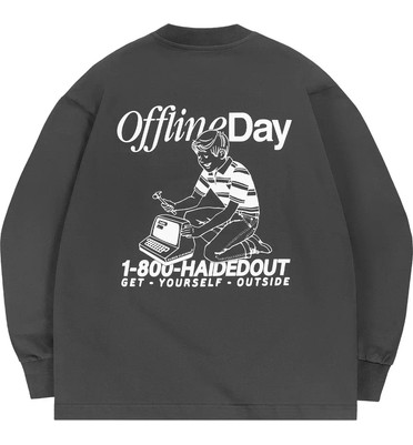 Лонгслив OFFLINE DAY RLXD FIRM LS TEE shadow.grey 