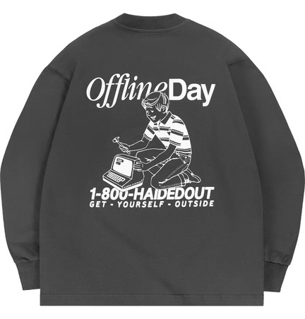 Лонгслив OFFLINE DAY RLXD FIRM LS TEE shadow.grey 