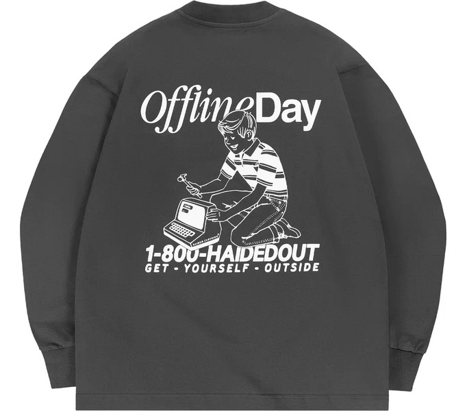 Лонгслив OFFLINE DAY RLXD FIRM LS TEE shadow.grey 