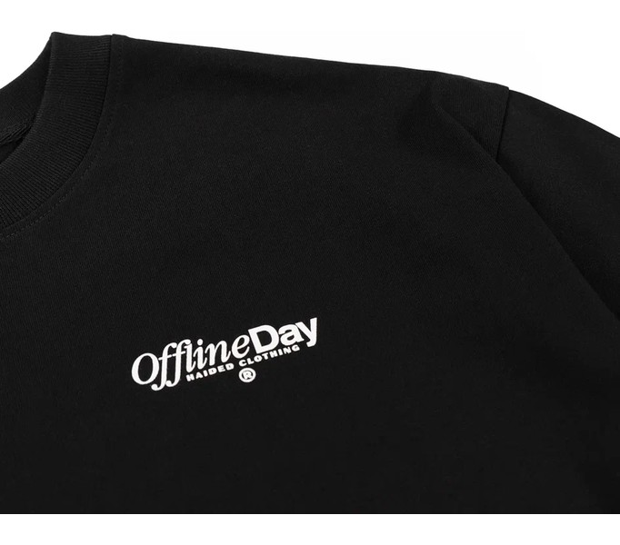 OFFLINE DAY RLXD HW TEE black футболка
