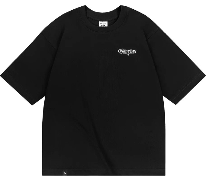 OFFLINE DAY RLXD HW TEE black футболка