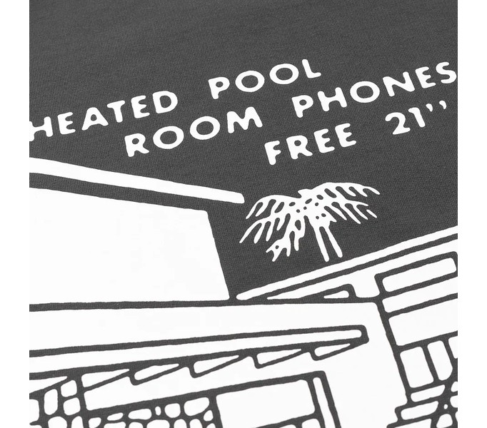 Футболка HEATED POOL RLXD FIRM TEE shadow.grey серая 