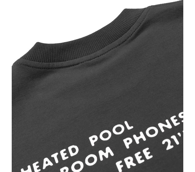 Футболка HEATED POOL RLXD FIRM TEE shadow.grey серая 