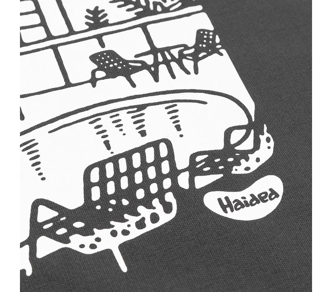 Футболка HEATED POOL RLXD FIRM TEE shadow.grey серая 