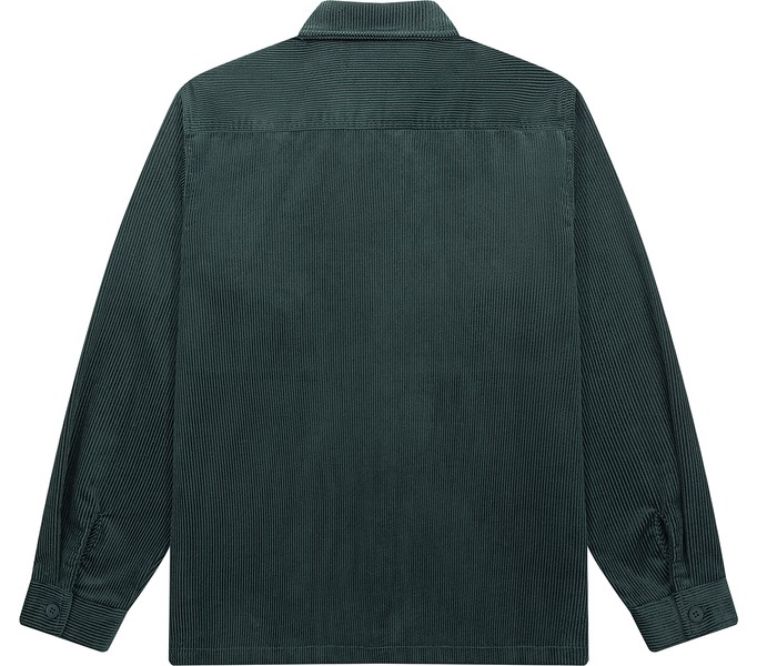 Рубашка YMKASHIX Velvet Button темно-изумрудная