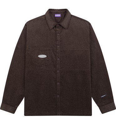 Рубашка YMKASHIX Velvet Button т.-коричневая