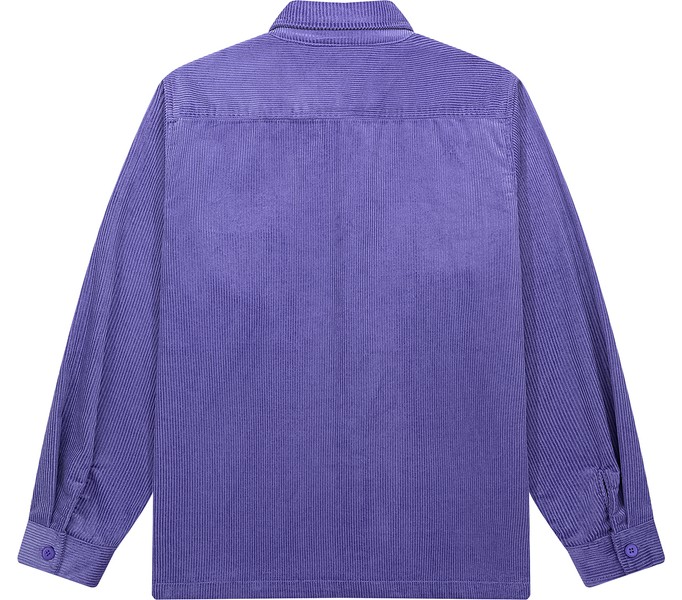 Рубашка YMKASHIX Velvet Button фиолетовая